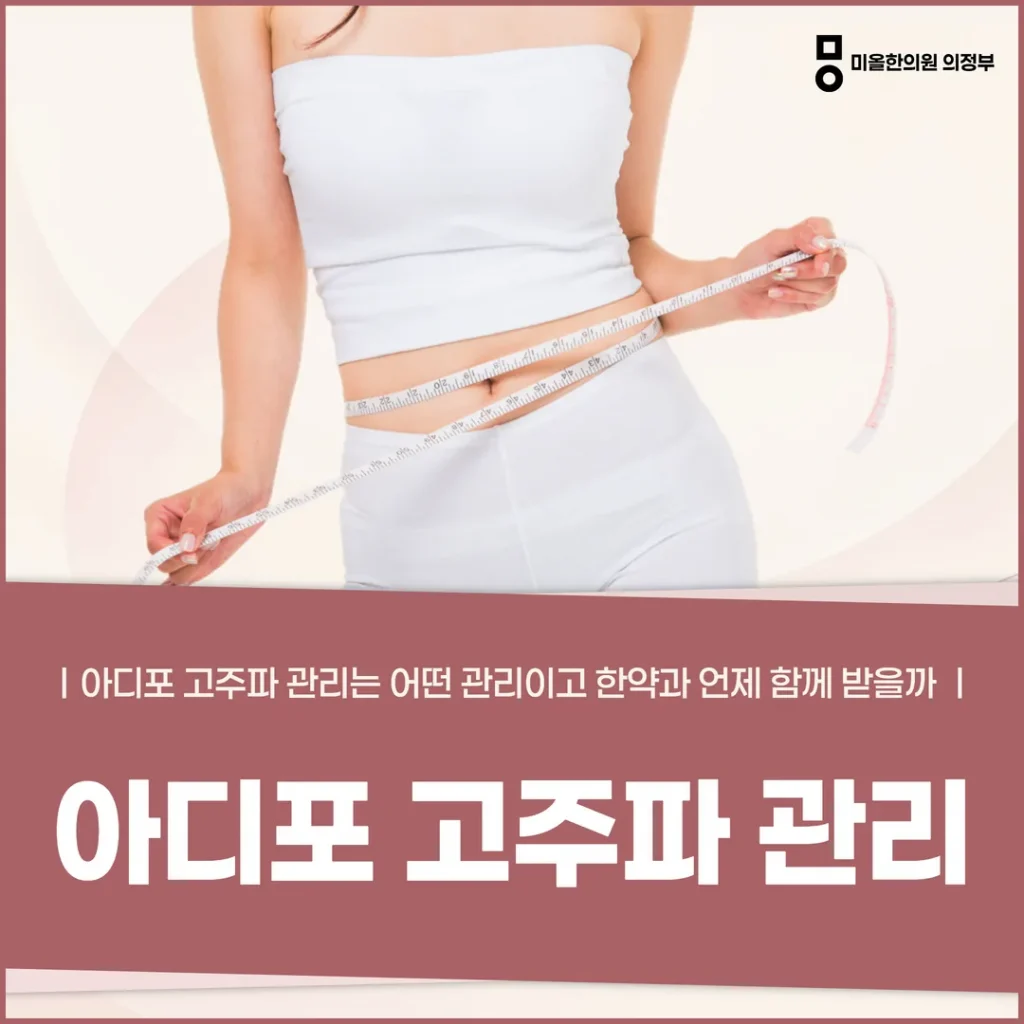 아디포 고주파 관리는 어떤 관리이고 한약과 언제 함께 받을까